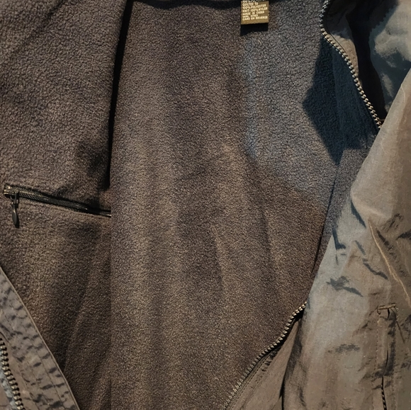 Vintage Holloway Zip Up Bomber Jacket Fleece Lining Size Small Navy Blue - Picture 4 of 5